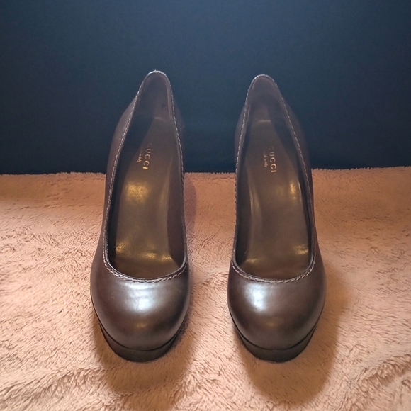 IOB Gucci Sadie Soft Winter Leaf Size 37 women's shoes - Picture 4 of 15